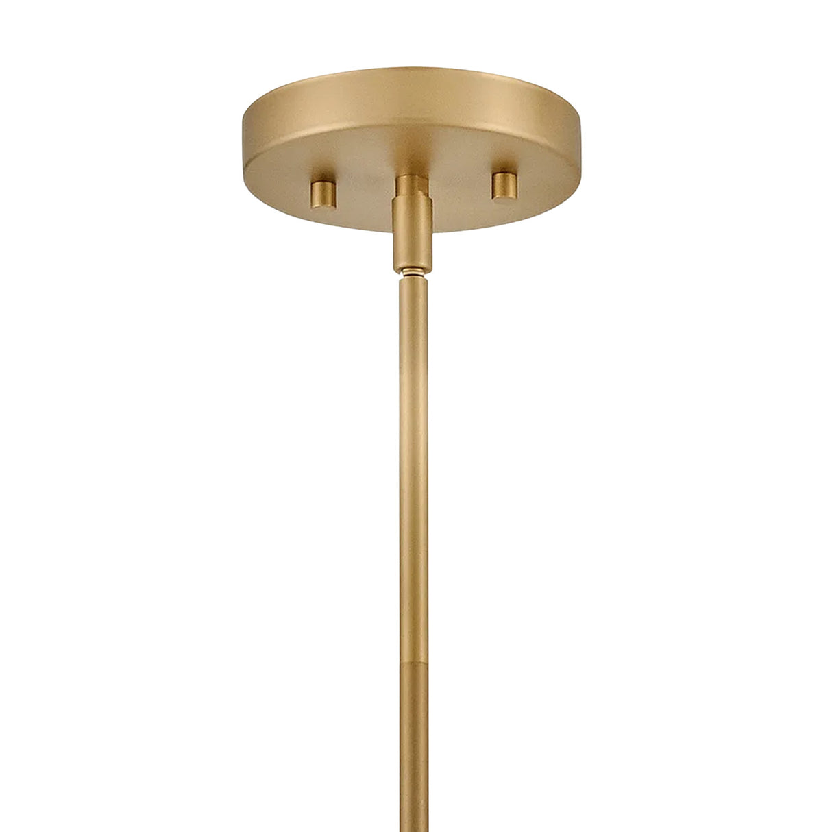 Piper Medium Pendant 15", Satin Brass and Aquaverde