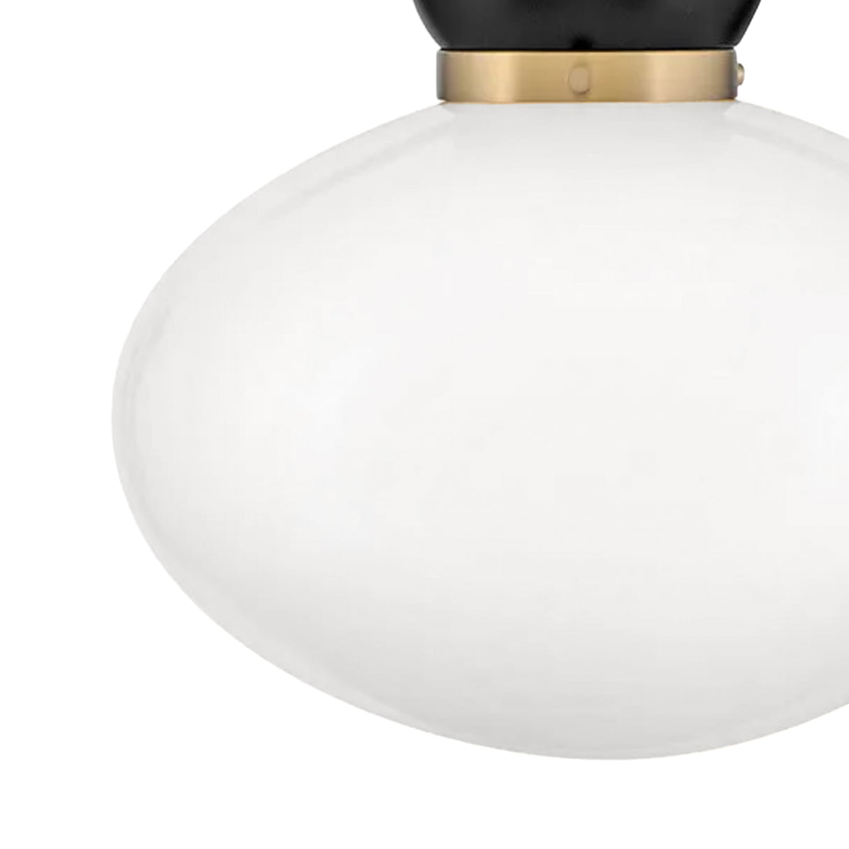 Piper Medium Pendant 15", Satin Brass and Black