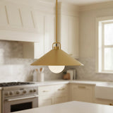 Nyra Pendant 16", Satin Brass