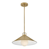 Nyra Pendant 16", Satin Brass