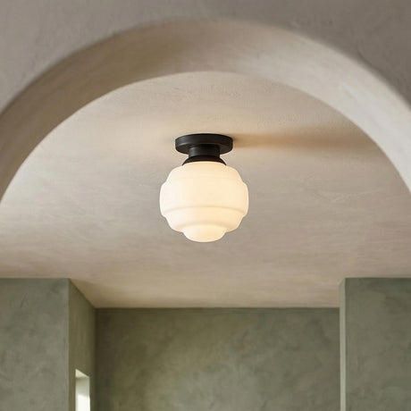 Irving Small Flush Mount 9", Black