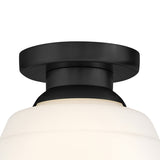 Irving Small Flush Mount 9", Black