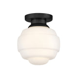 Irving Small Flush Mount 9", Black