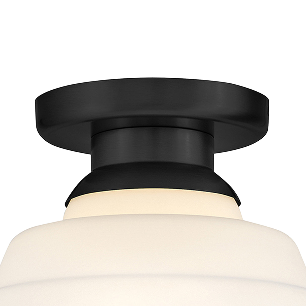 Irving Medium Flush Mount 12", Black