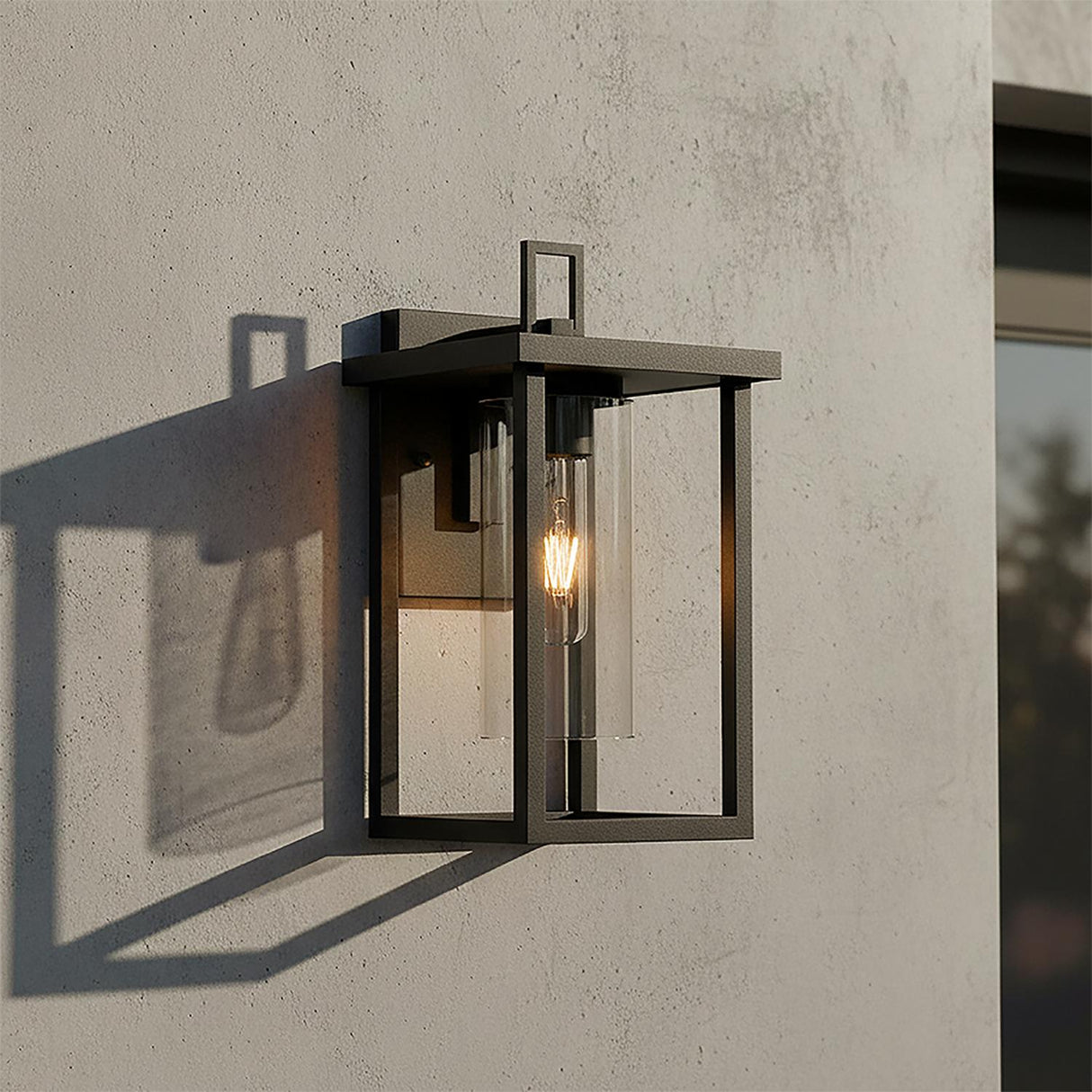 Sinclair Outdoor Wall Light, Small 13" Black