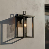 Sinclair Outdoor Wall Light, Small 13" Black