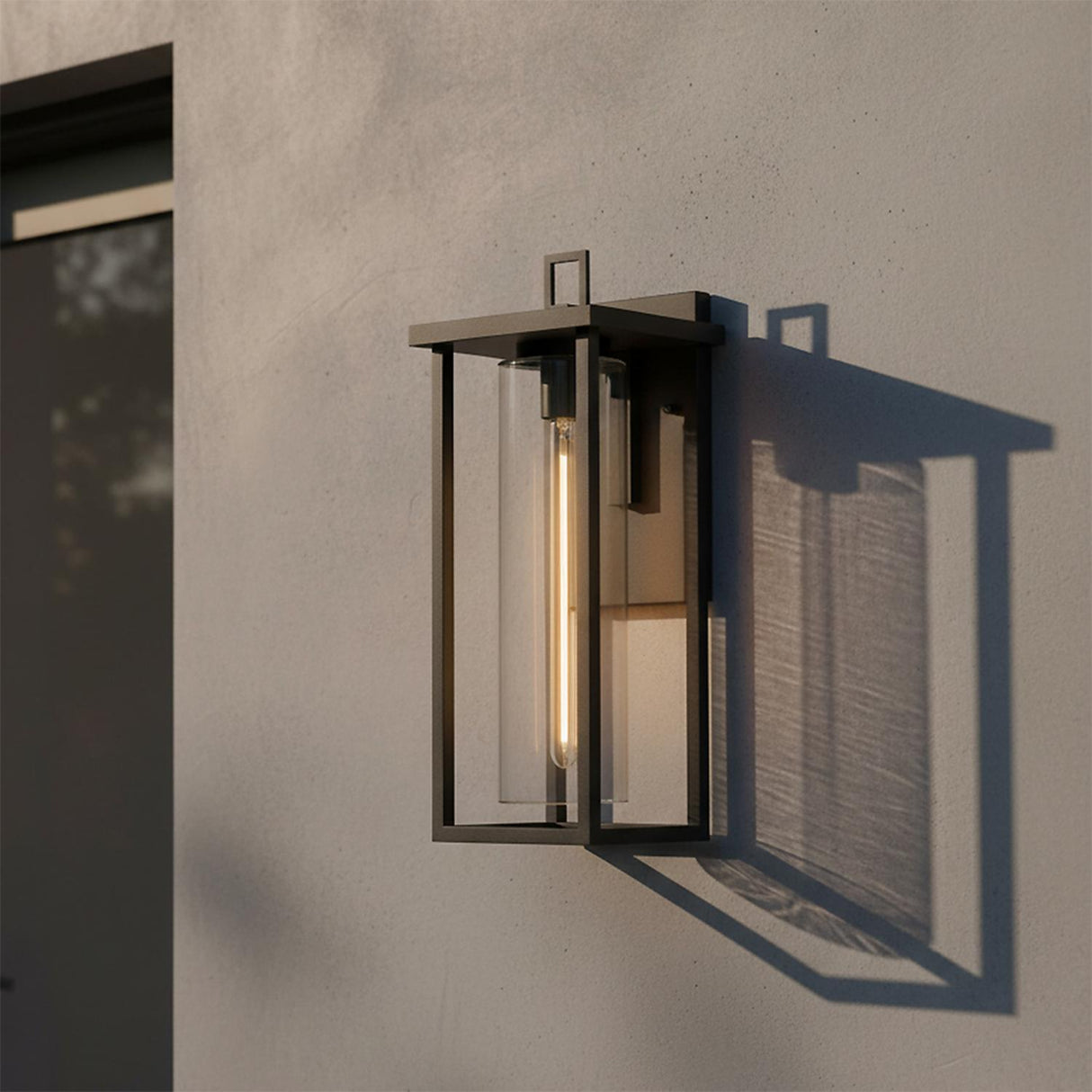 Sinclair Outdoor Wall Light, Large 24" Black