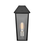 Lorimor Outdoor Wall Light, Medium 15" Black