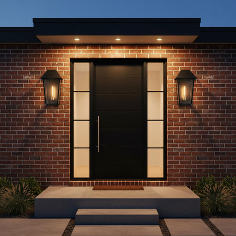 Lorimor Outdoor Wall Light, Large 19" Black