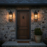 Lorraine Outdoor Wall Light, Medium 21" Black