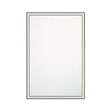 Albin Medium LED Rectangular Mirror 24" x 36", Brushed Black