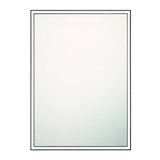 Albin Large LED Rectangular Mirror 30" x 42", Brushed Black