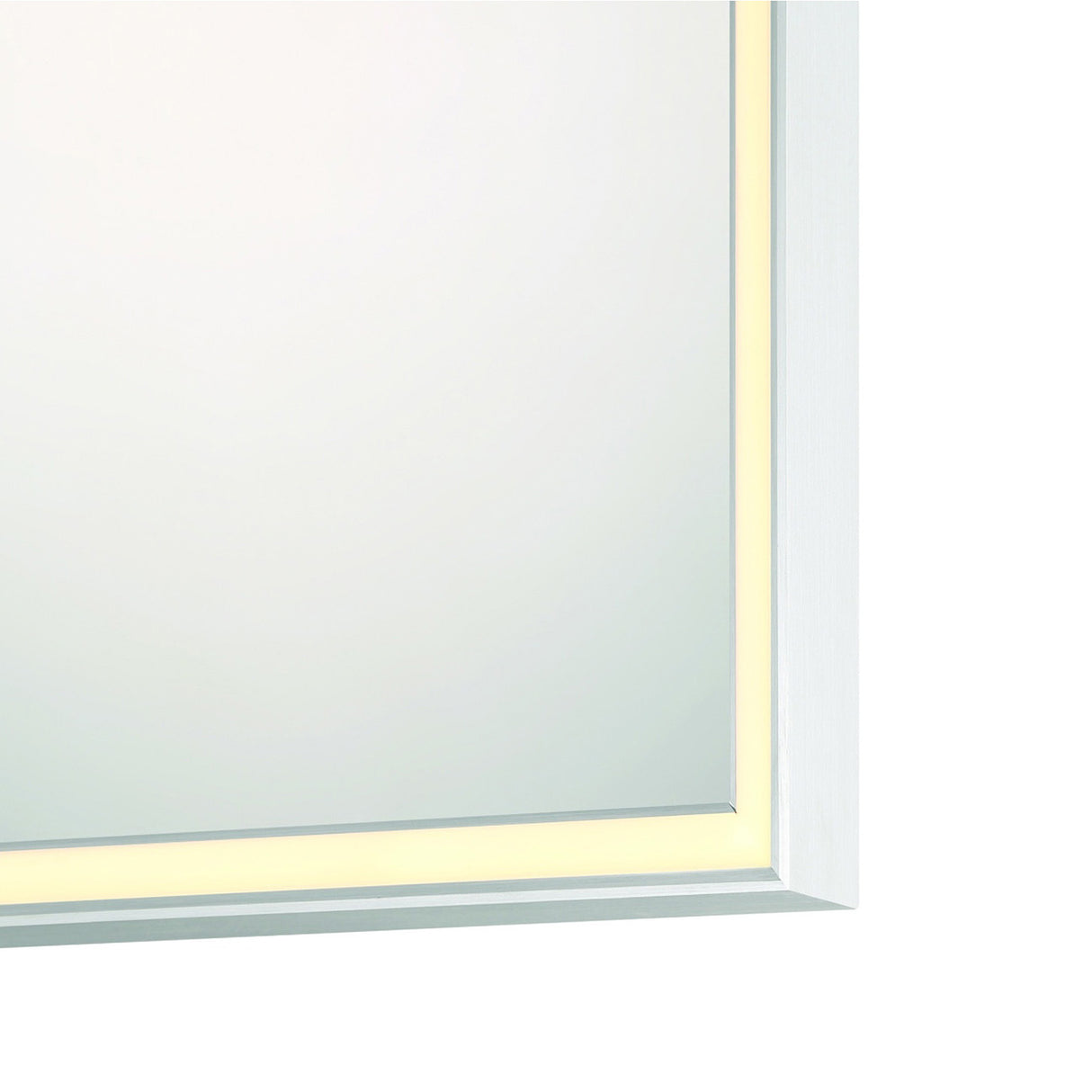 Albin Large LED Rectangular Mirror 30" x 42", Brushed Nickel