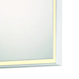 Albin Large LED Rectangular Mirror 30" x 42", Brushed Nickel