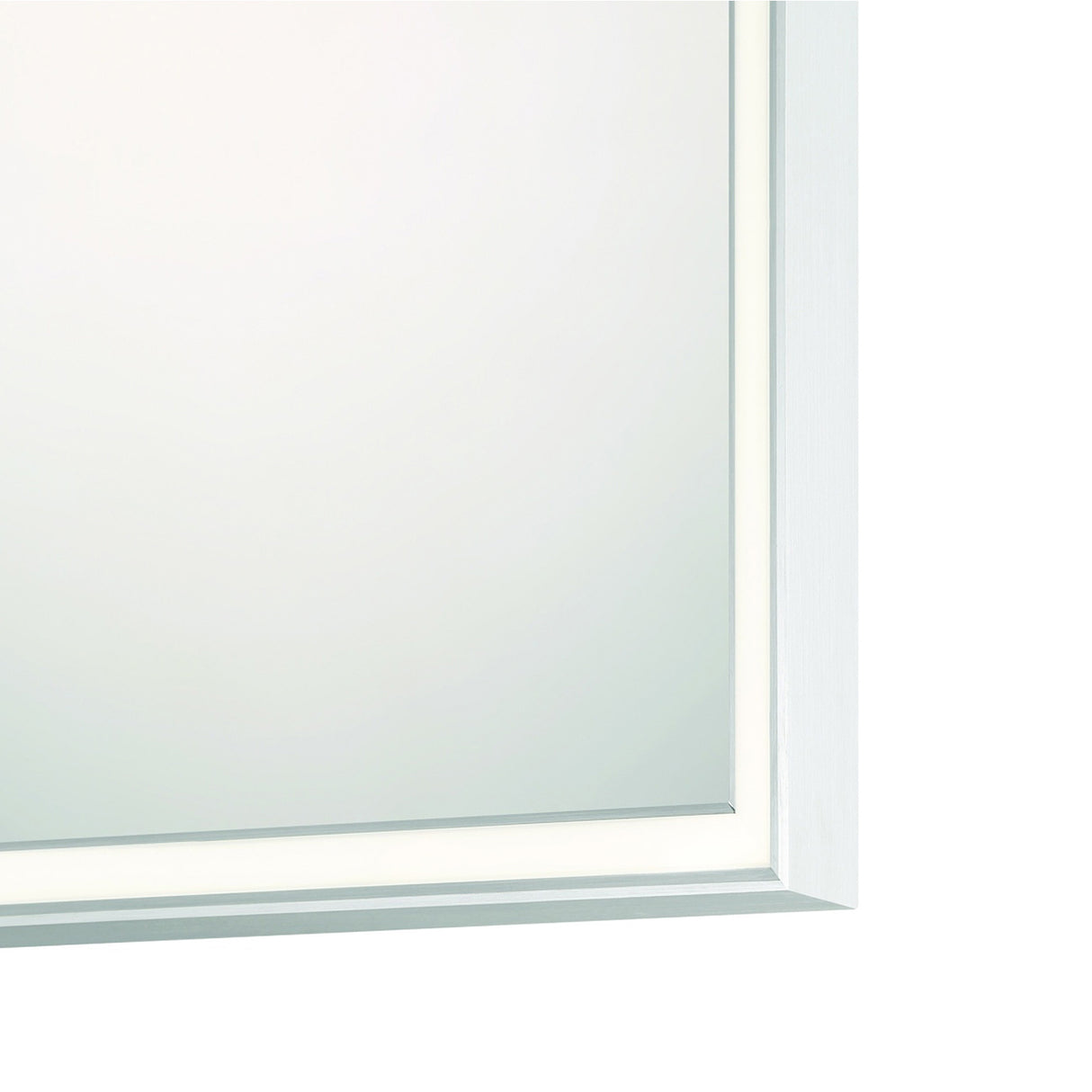 Albin Large LED Rectangular Mirror 30" x 42", Brushed Nickel