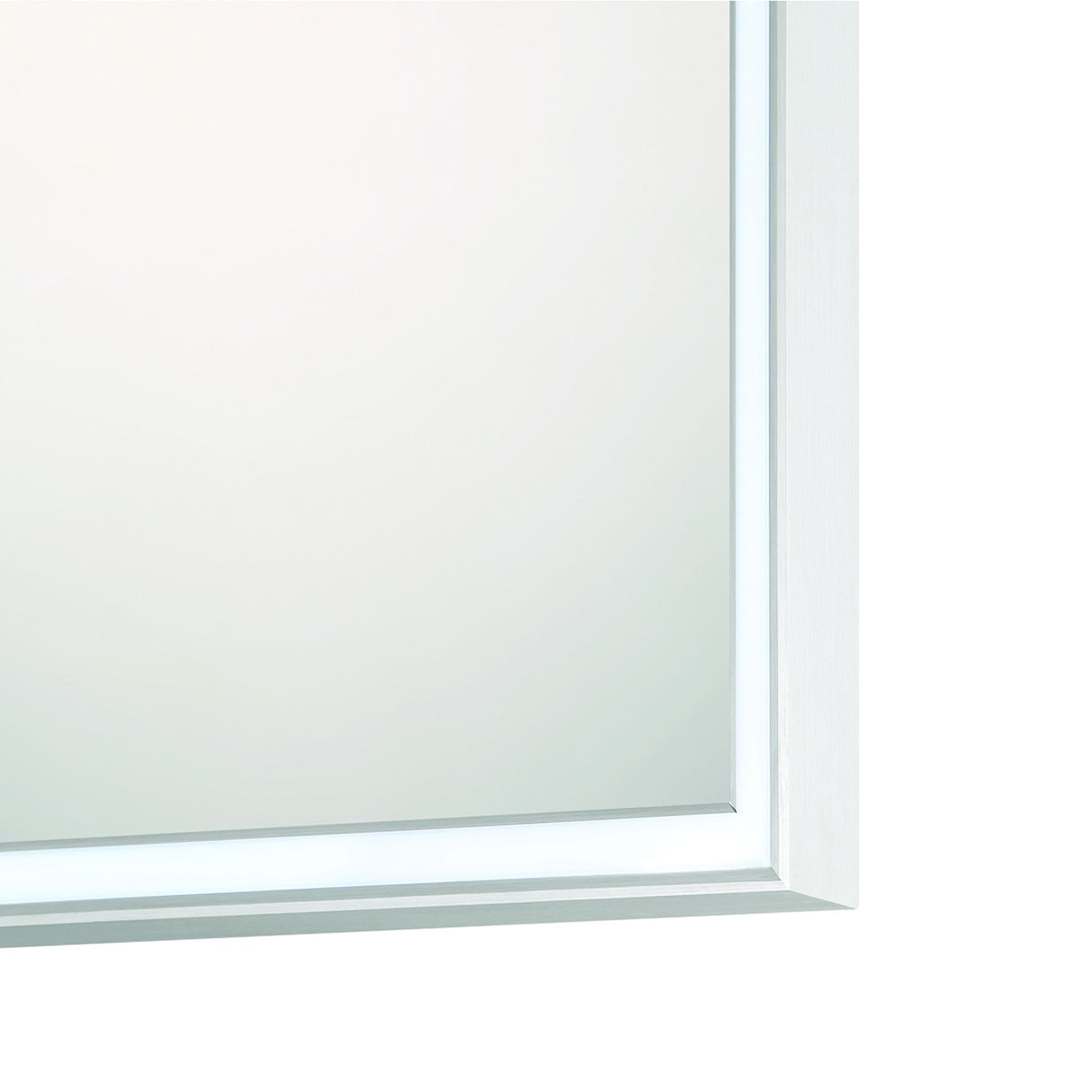 Albin Large LED Rectangular Mirror 30" x 42", Brushed Nickel