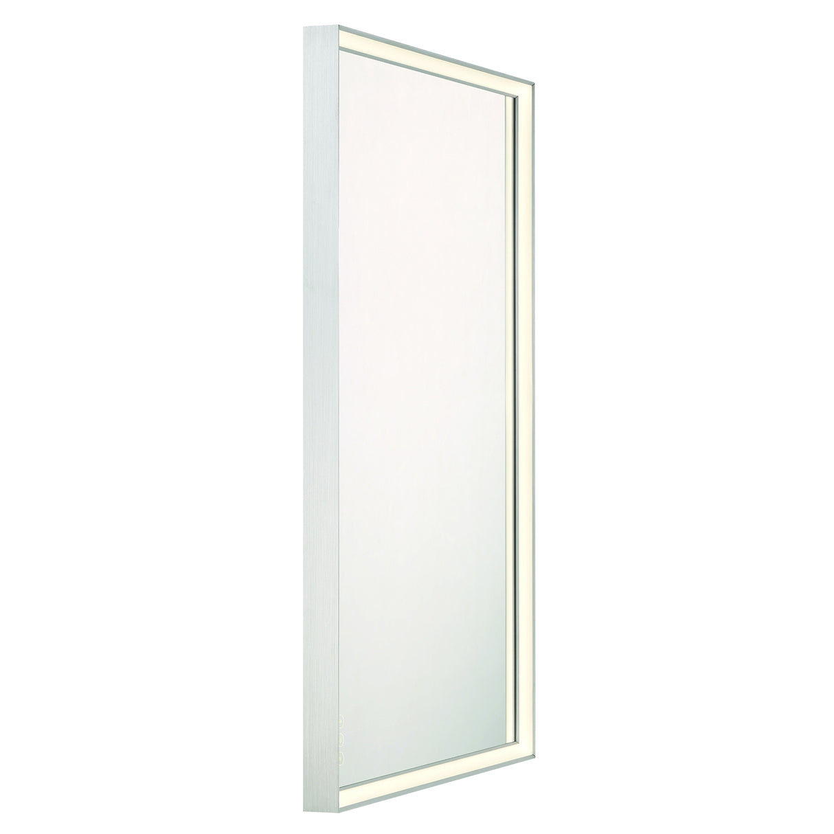 Albin Large LED Rectangular Mirror 30" x 42", Brushed Nickel