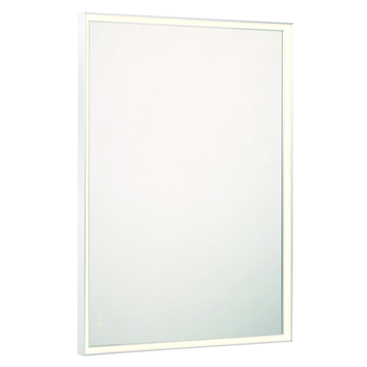 Albin Large LED Rectangular Mirror 30" x 42", Brushed Nickel