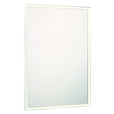 Albin Large LED Rectangular Mirror 30" x 42", Brushed Nickel