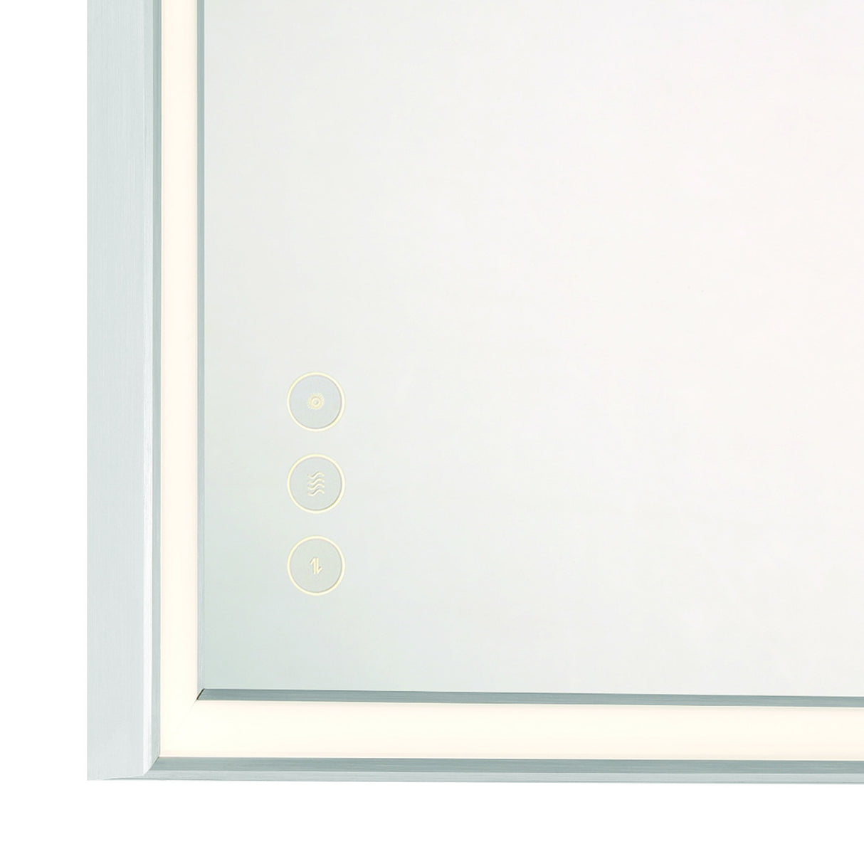 Albin Large LED Rectangular Mirror 30" x 42", Brushed Nickel