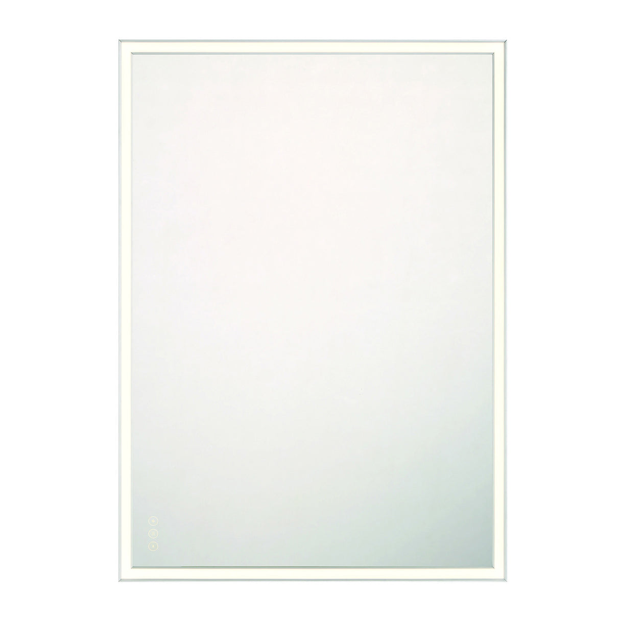 Albin Large LED Rectangular Mirror 30" x 42", Brushed Nickel