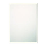 Albin Large LED Rectangular Mirror 30" x 42", Brushed Nickel