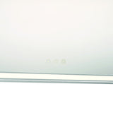 Albin Medium LED Square Mirror 32" x 32", Brushed Nickel