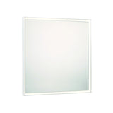 Albin Medium LED Square Mirror 32" x 32", Brushed Nickel