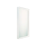 Albin Medium LED Square Mirror 32" x 32", Brushed Nickel