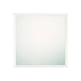 Albin Medium LED Square Mirror 32" x 32", Brushed Nickel