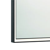 Albin Medium LED Square Mirror 32" x 32", Brushed Black