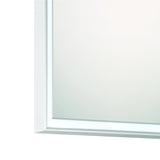 Albin Medium LED Square Mirror 32" x 32", Brushed Nickel