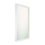 Albin Large LED Square Mirror 36" x 36", Brushed Nickel