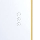 Chadwick Medium LED Oval Mirror 24" x 36", Brushed Brass