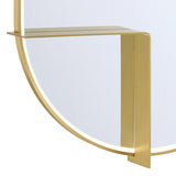 Chadwick Large LED Oval Mirror 24" x 42", Brushed Brass