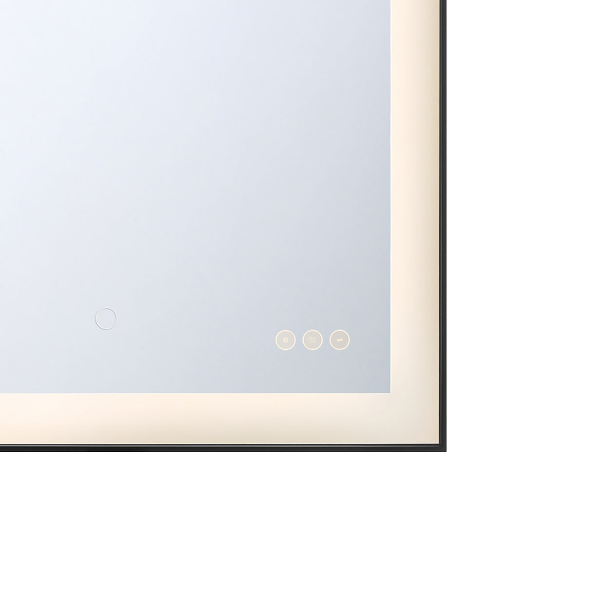 Demott Medium LED Rectangular 22" x 30", Brushed Black