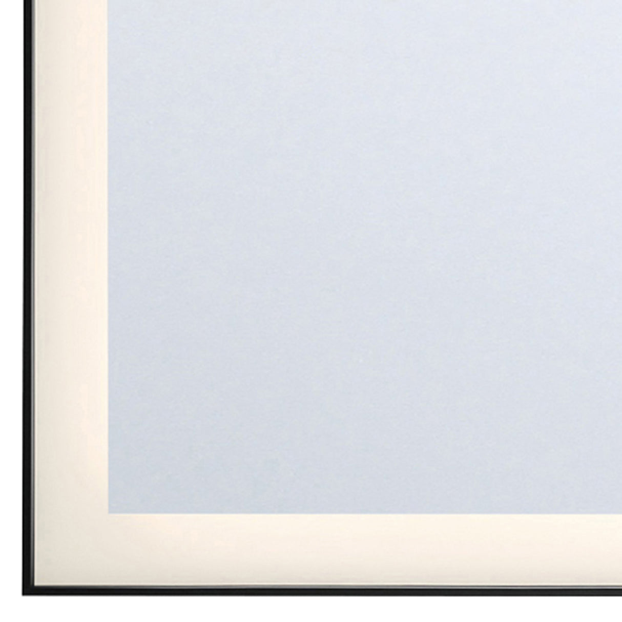 Demott Medium LED Rectangular 22" x 30", Brushed Black
