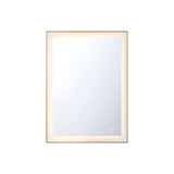 Demott Medium LED Rectangular 22" x 30", Brushed Brass
