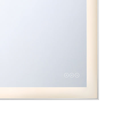 Demott Medium LED Rectangular 22" x 30", Brushed Nickel