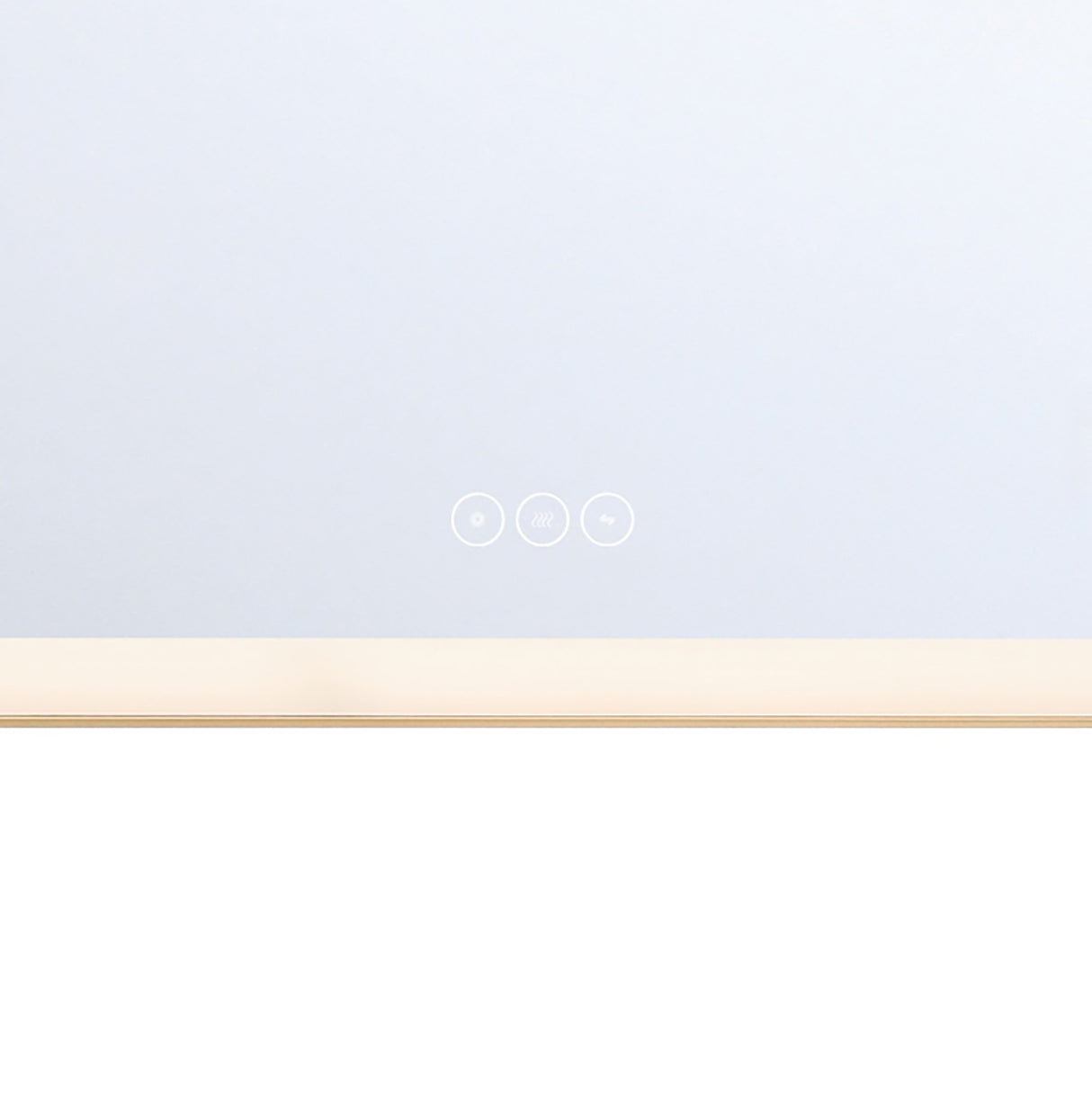 Demott Extra Large LED Rectangular 54" x 32", Brushed Brass