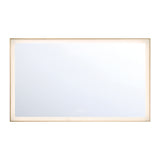 Demott Extra Large LED Rectangular 54" x 32", Brushed Brass