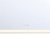 Demott Extra Large LED Rectangular 54" x 32", Brushed Nickel