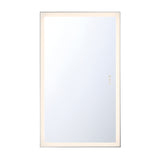 Demott Extra Large LED Rectangular 54" x 32", Brushed Nickel