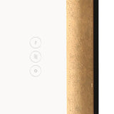 Oakdene Full Length LED Rectangular Mirror 26" x 65", Brushed Black and Brass Foil