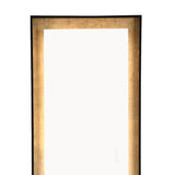Oakdene Full Length LED Rectangular Mirror 26" x 65", Brushed Black and Brass Foil