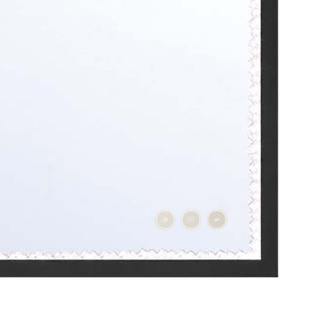 Mildred Medium LED Rectangular Mirror 22" x 30", Brushed Black