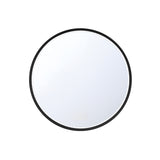 Mildred LED Round Mirror 30" x 30", Brushed Black