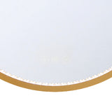 Mildred LED Round Mirror 30" x 30", Brushed Brass