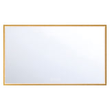 Mildred Extra Large LED Rectangular Mirror 32" x 54", Brushed Brass