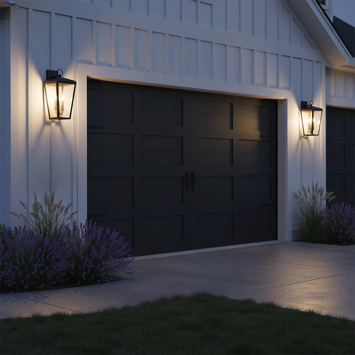Barrett Outdoor Wall Light, Medium 20" Textured Black